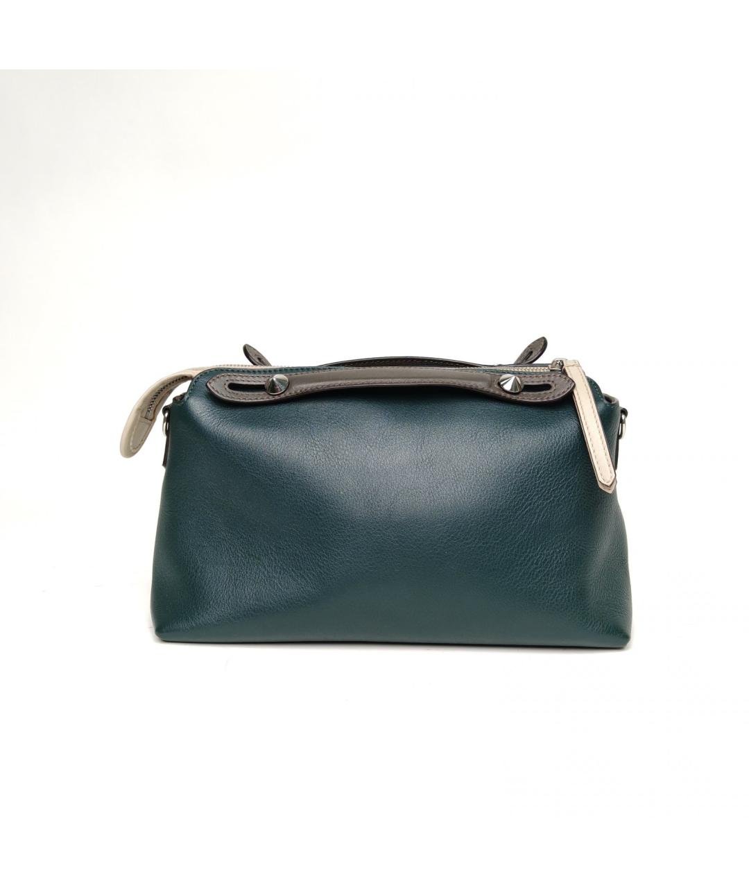 FENDI Зеленая кожаная сумка через плечо, фото 4