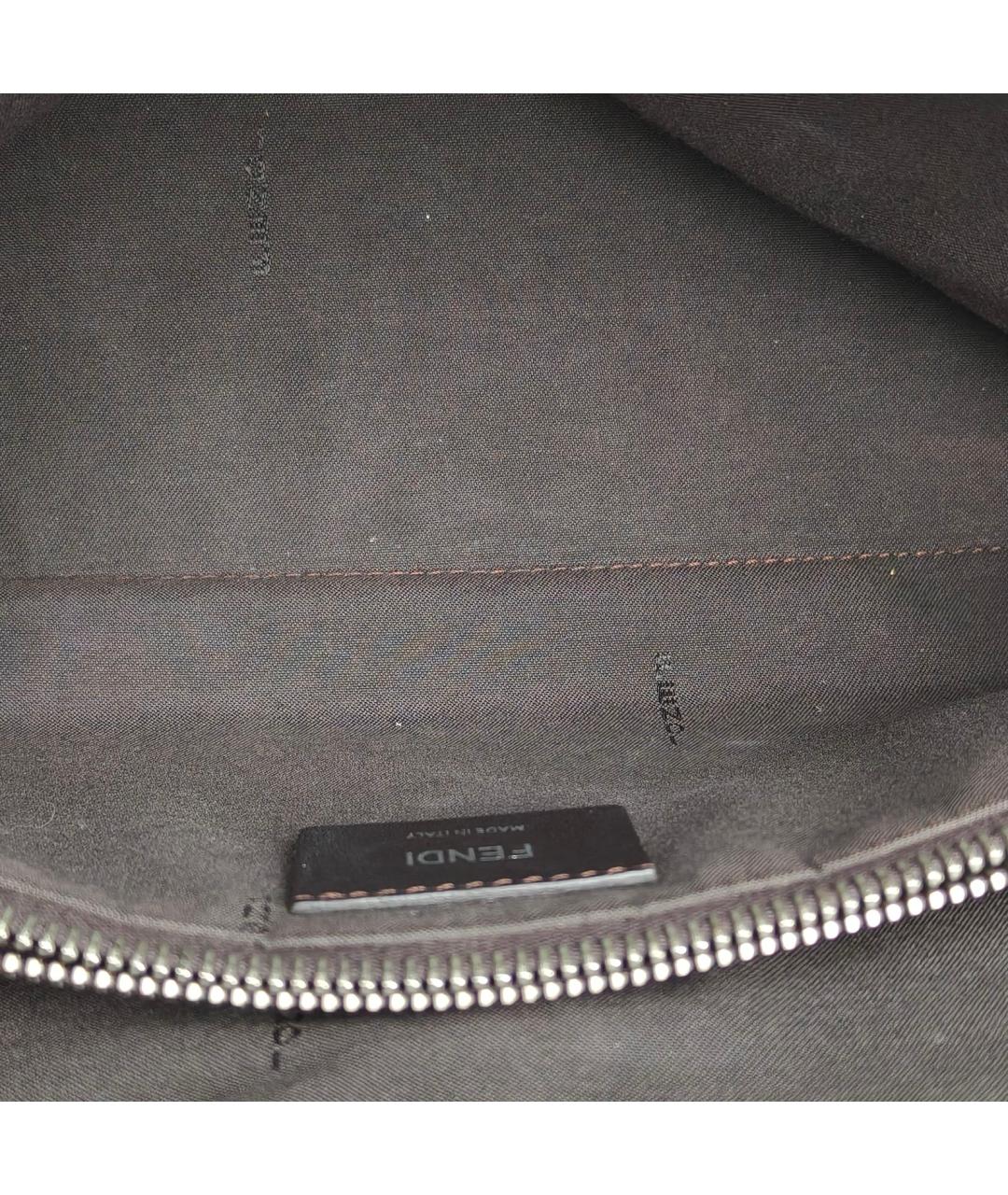 FENDI Зеленая кожаная сумка через плечо, фото 7