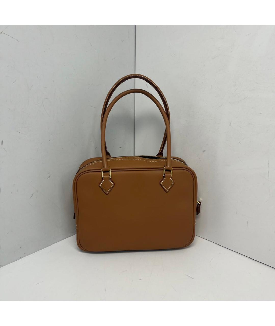 HERMES Коричневая кожаная сумка через плечо, фото 8