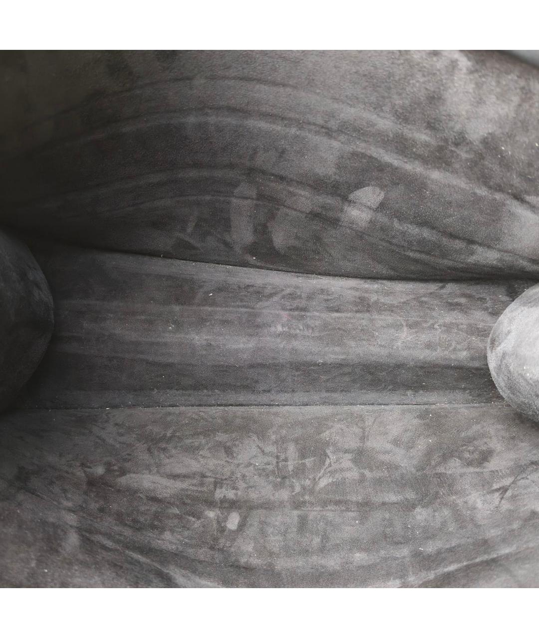 CHRISTIAN DIOR Черная кожаная сумка с короткими ручками, фото 7