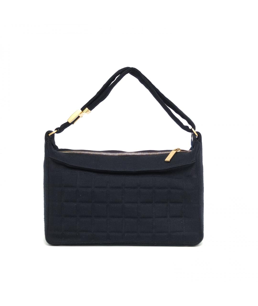 CHANEL Черная тканевая сумка через плечо, фото 4