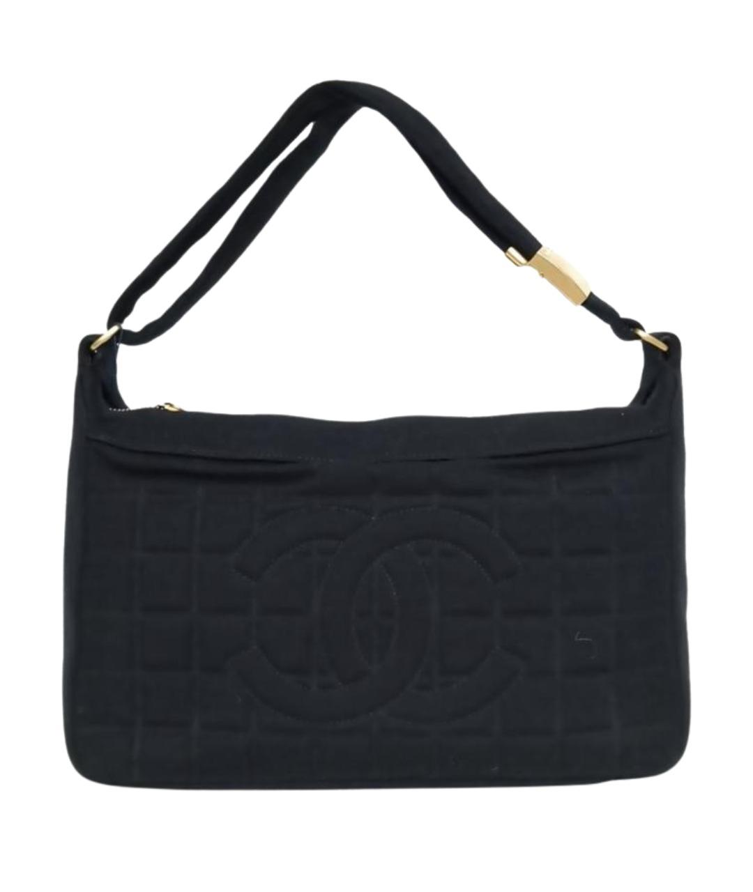 CHANEL Черная тканевая сумка через плечо, фото 1
