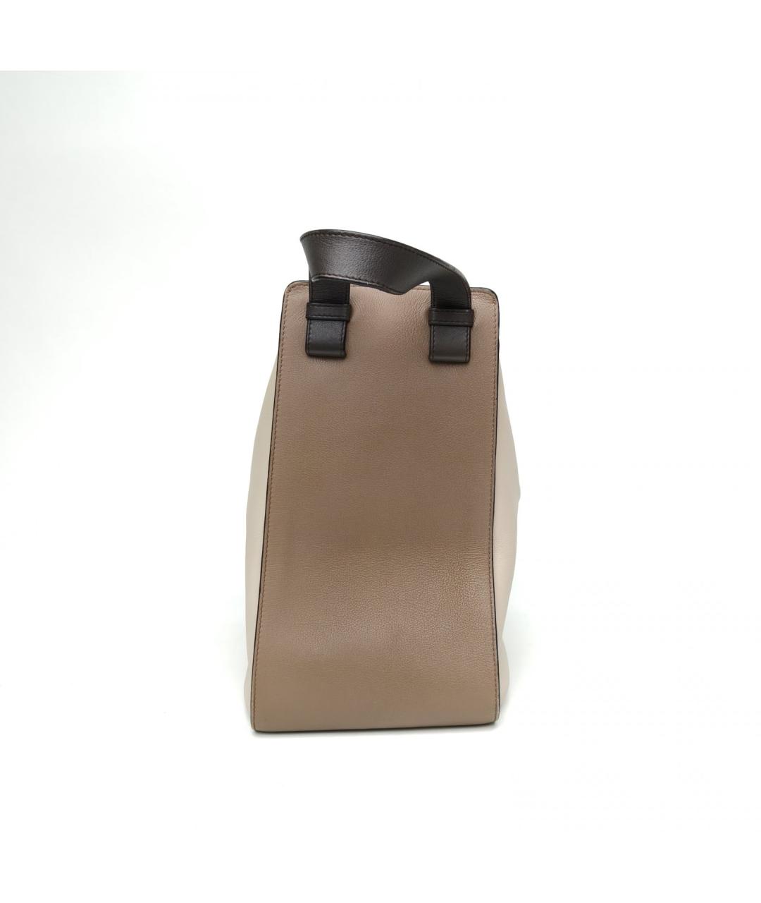 LOEWE Бежевая кожаная сумка через плечо, фото 5