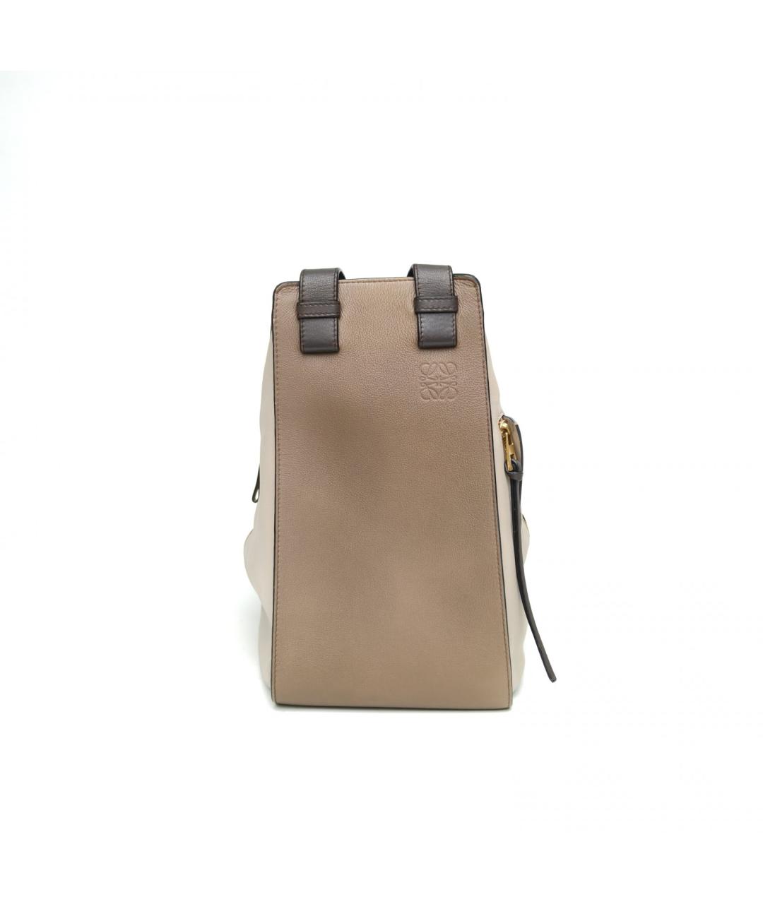 LOEWE Бежевая кожаная сумка через плечо, фото 3