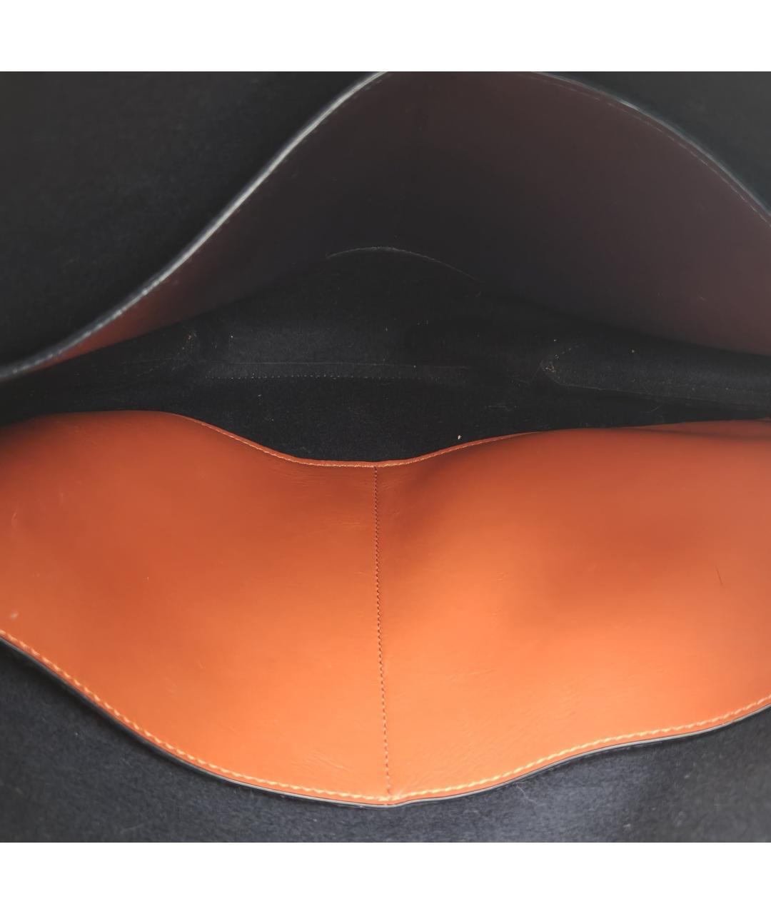 CELINE Темно-синяя кожаная сумка через плечо, фото 7