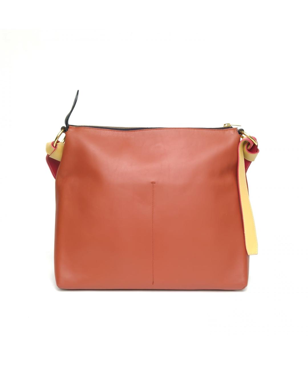 CELINE Темно-синяя кожаная сумка через плечо, фото 4