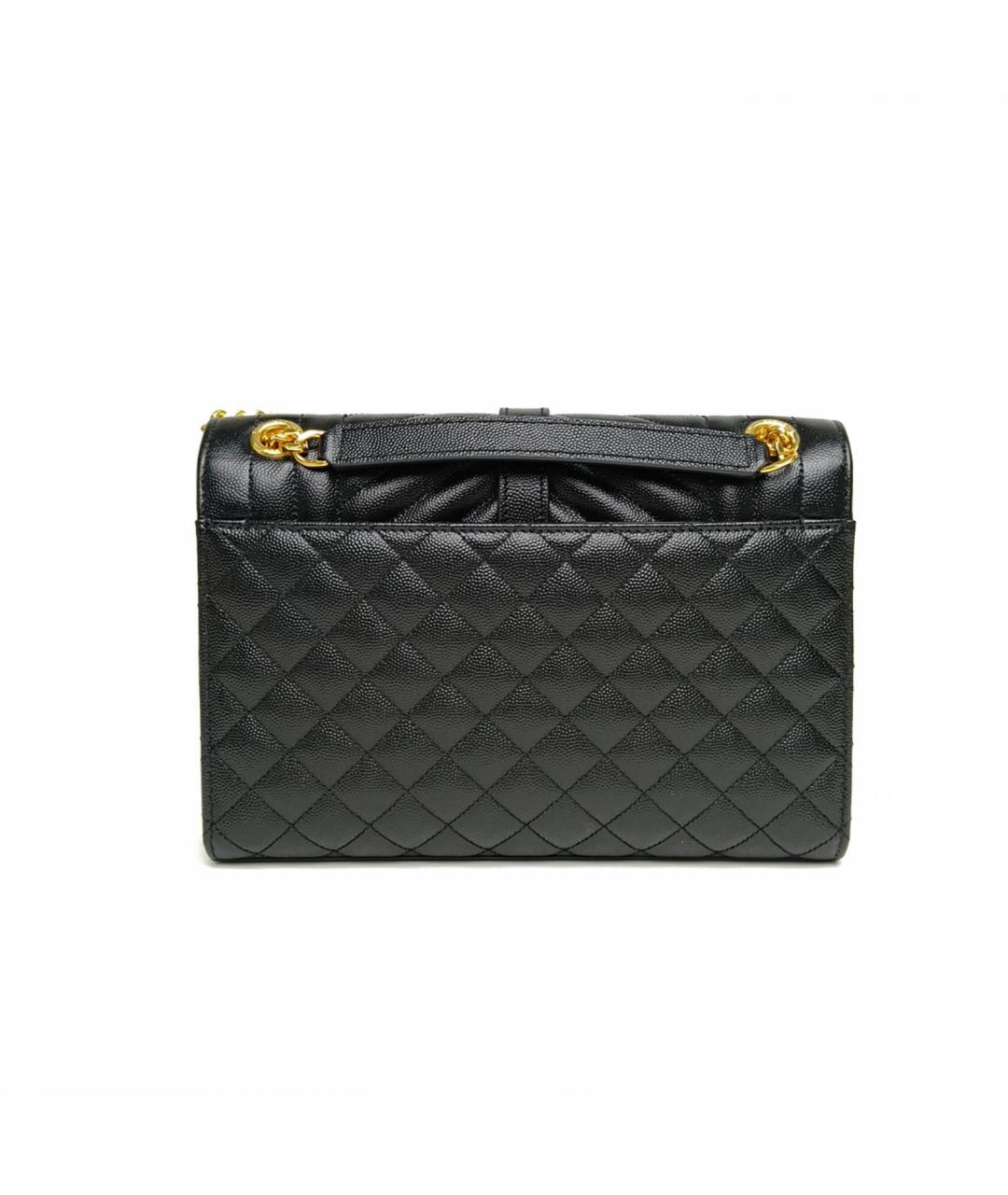 SAINT LAURENT Черная кожаная сумка через плечо, фото 4