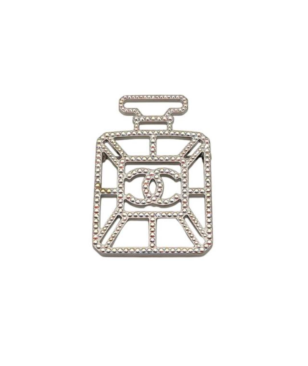 CHANEL Серебряная металлическая булавка / брошь, фото 1