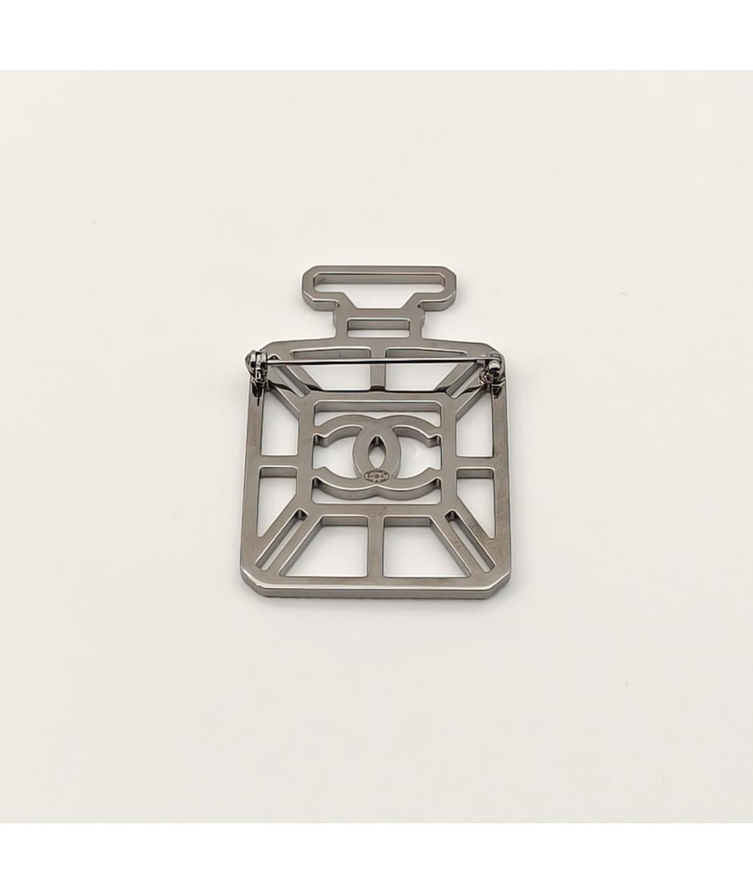 CHANEL Серебряная металлическая булавка / брошь, фото 5
