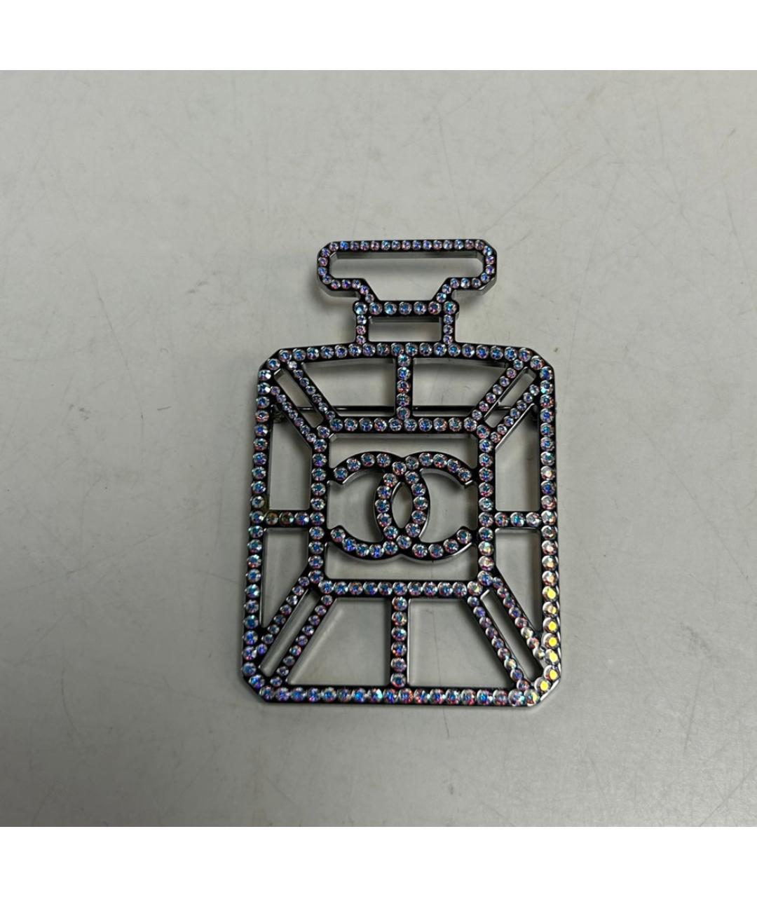 CHANEL Серебряная металлическая булавка / брошь, фото 7