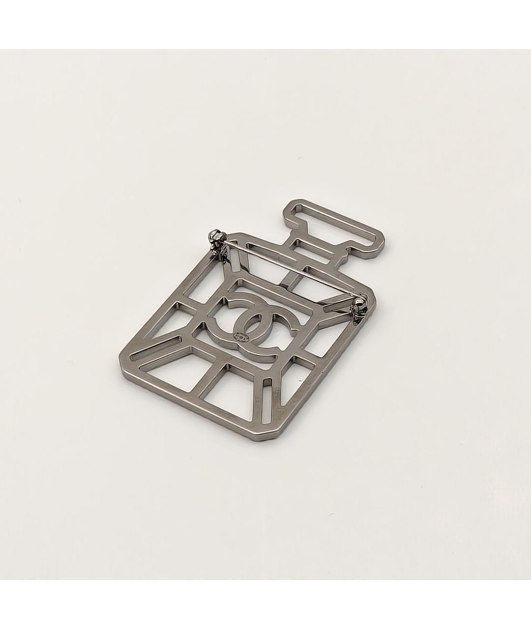 CHANEL Серебряная металлическая булавка / брошь, фото 6