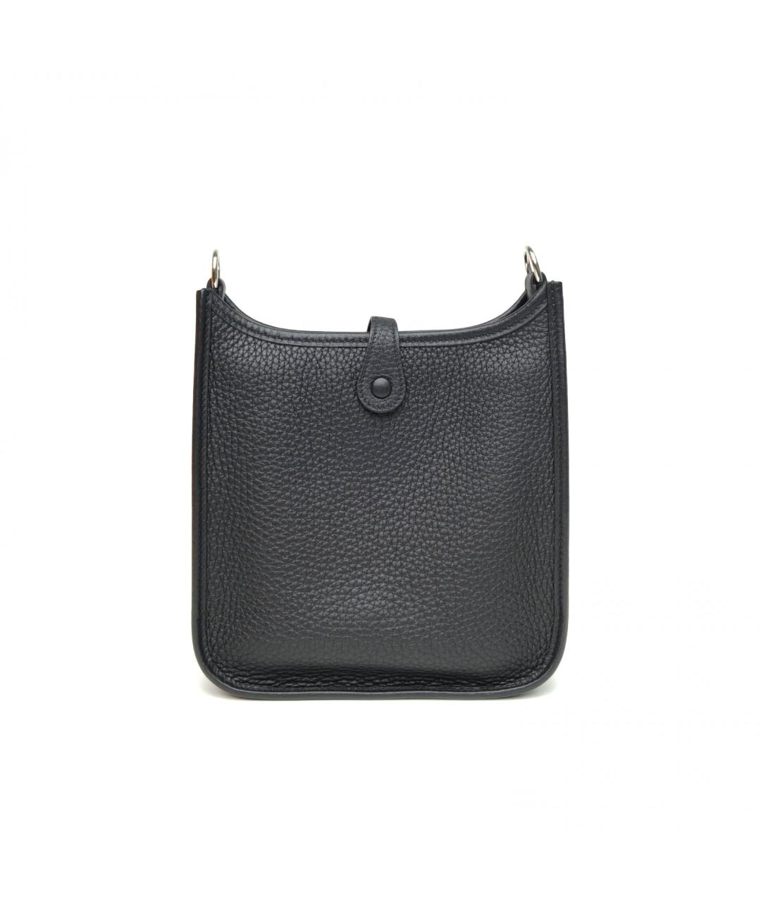 HERMES Черная кожаная сумка через плечо, фото 4