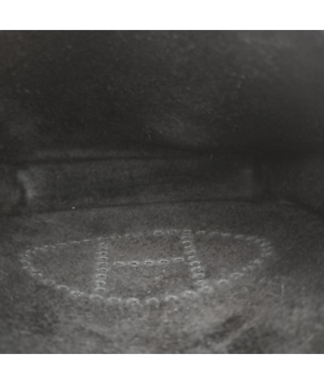 HERMES Черная кожаная сумка через плечо, фото 7