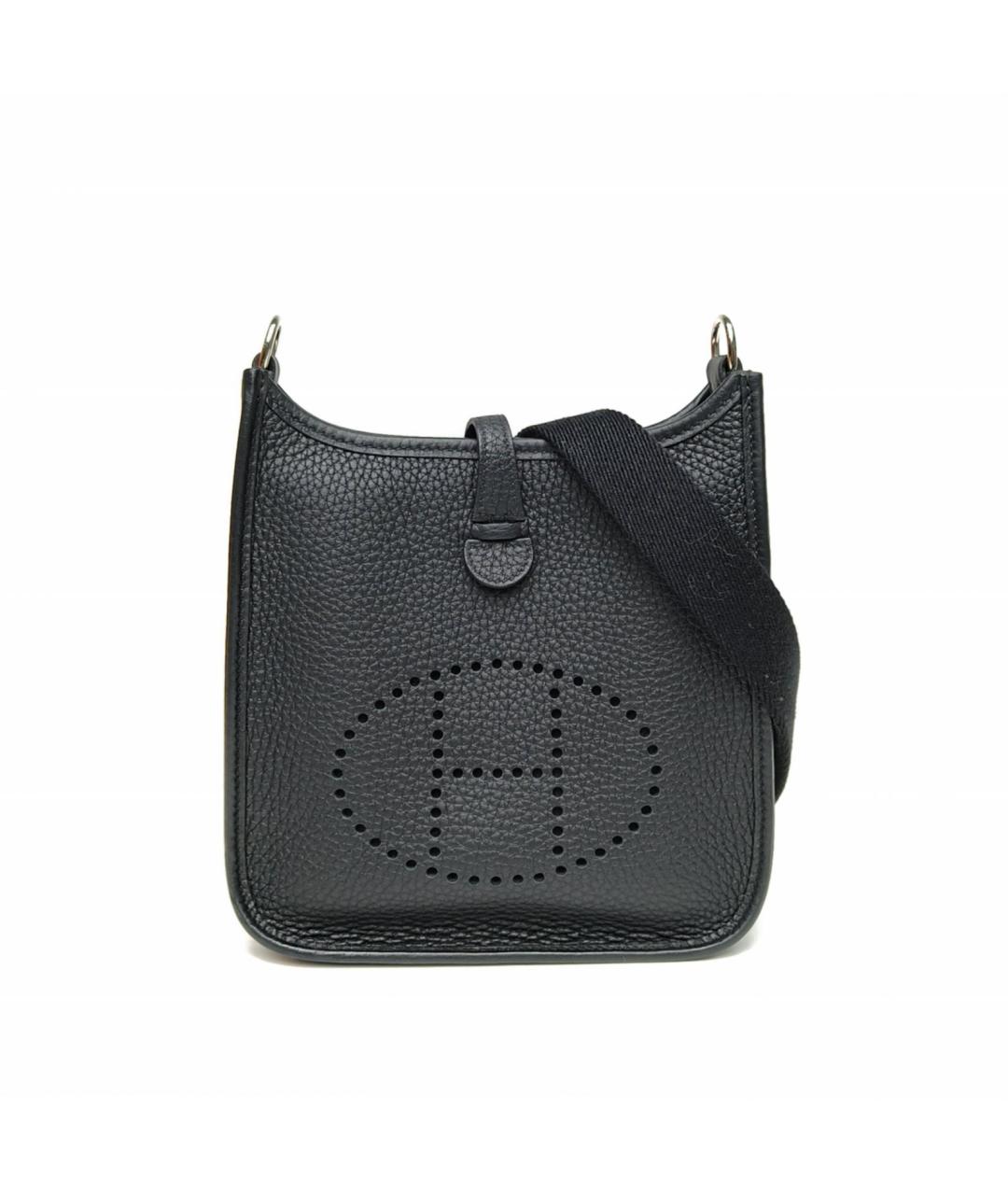 HERMES Черная кожаная сумка через плечо, фото 2