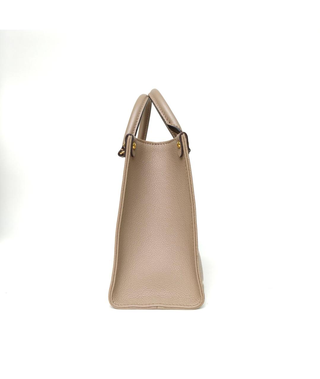 LOUIS VUITTON Серая кожаная сумка через плечо, фото 3