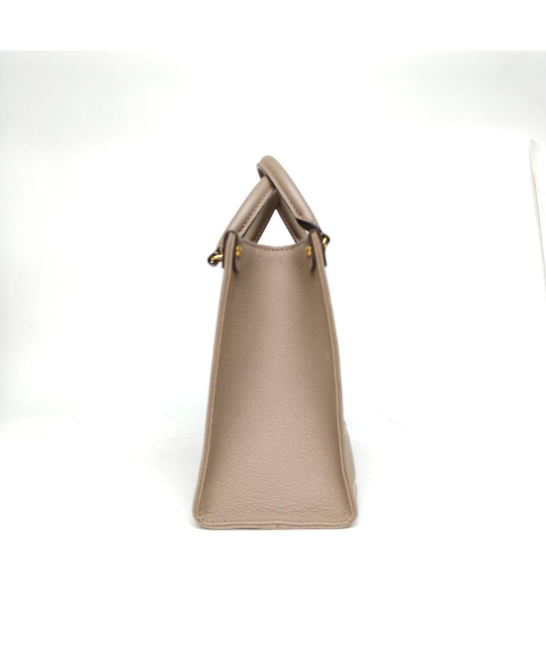 LOUIS VUITTON Серая кожаная сумка через плечо, фото 5