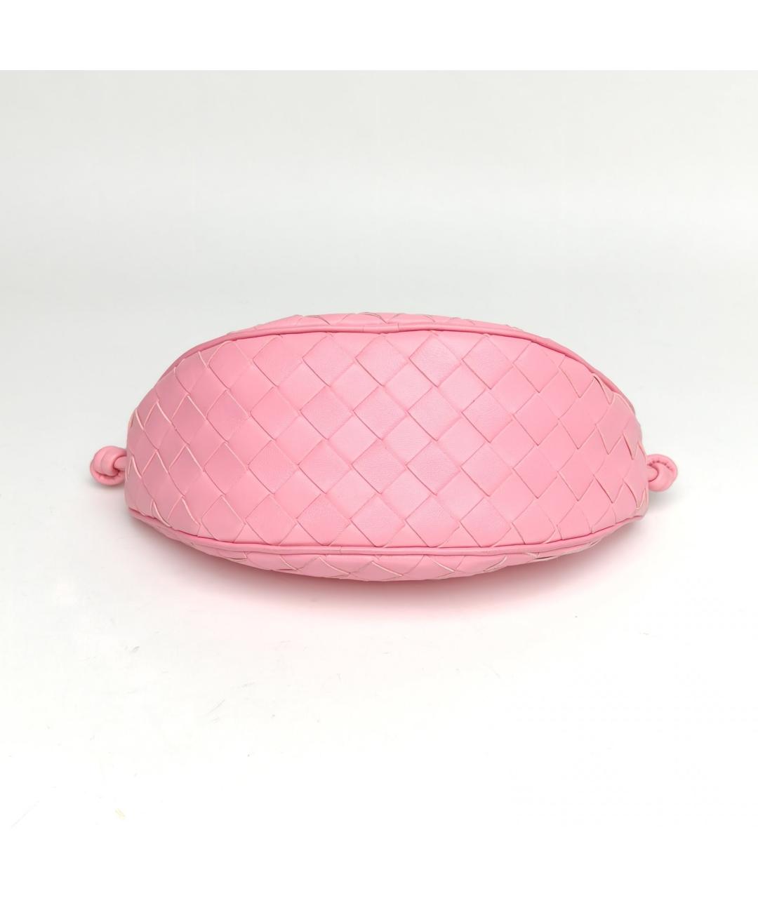 BOTTEGA VENETA Розовая кожаная сумка через плечо, фото 6