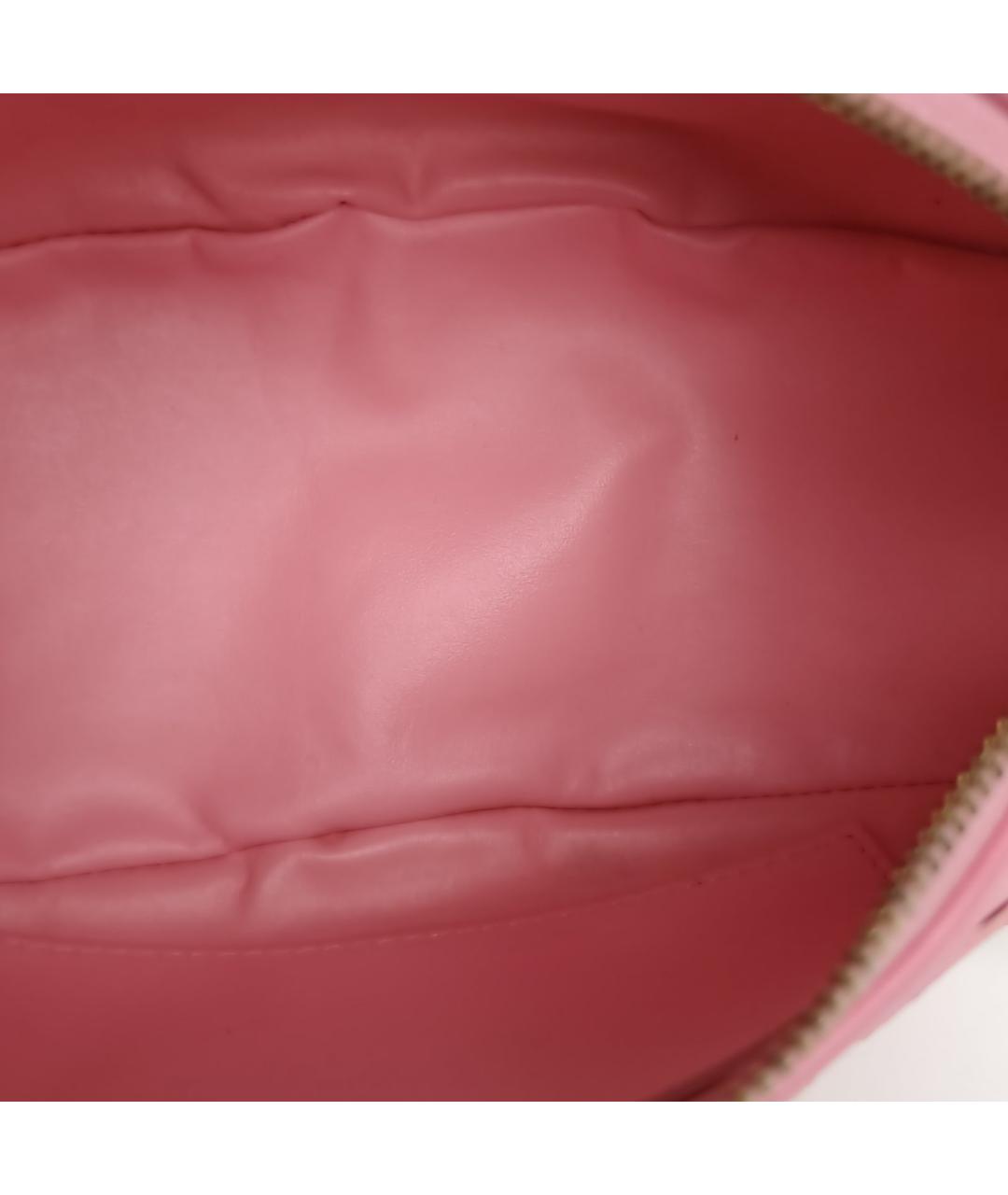 BOTTEGA VENETA Розовая кожаная сумка через плечо, фото 7
