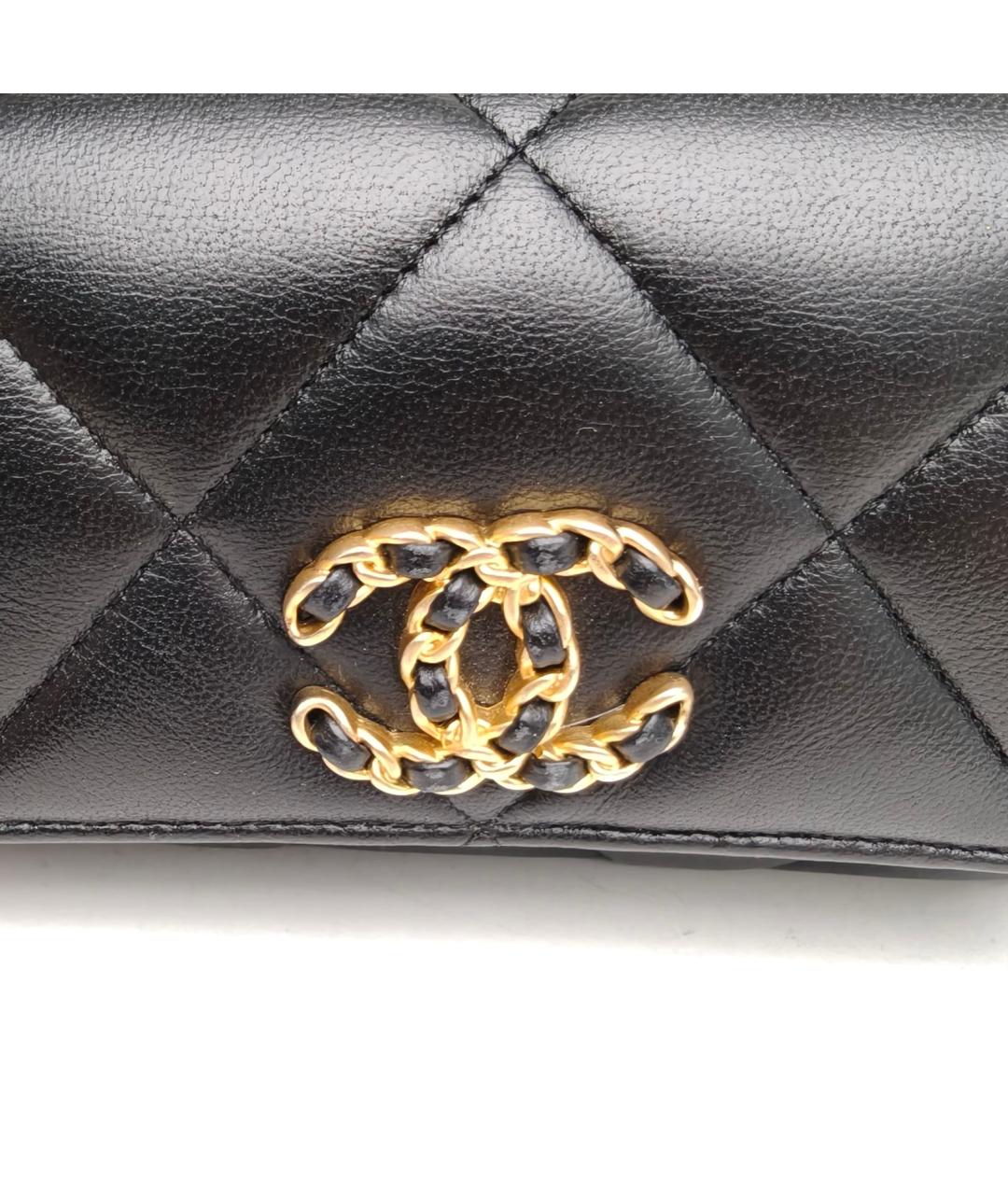 CHANEL Черная кожаная сумка через плечо, фото 7