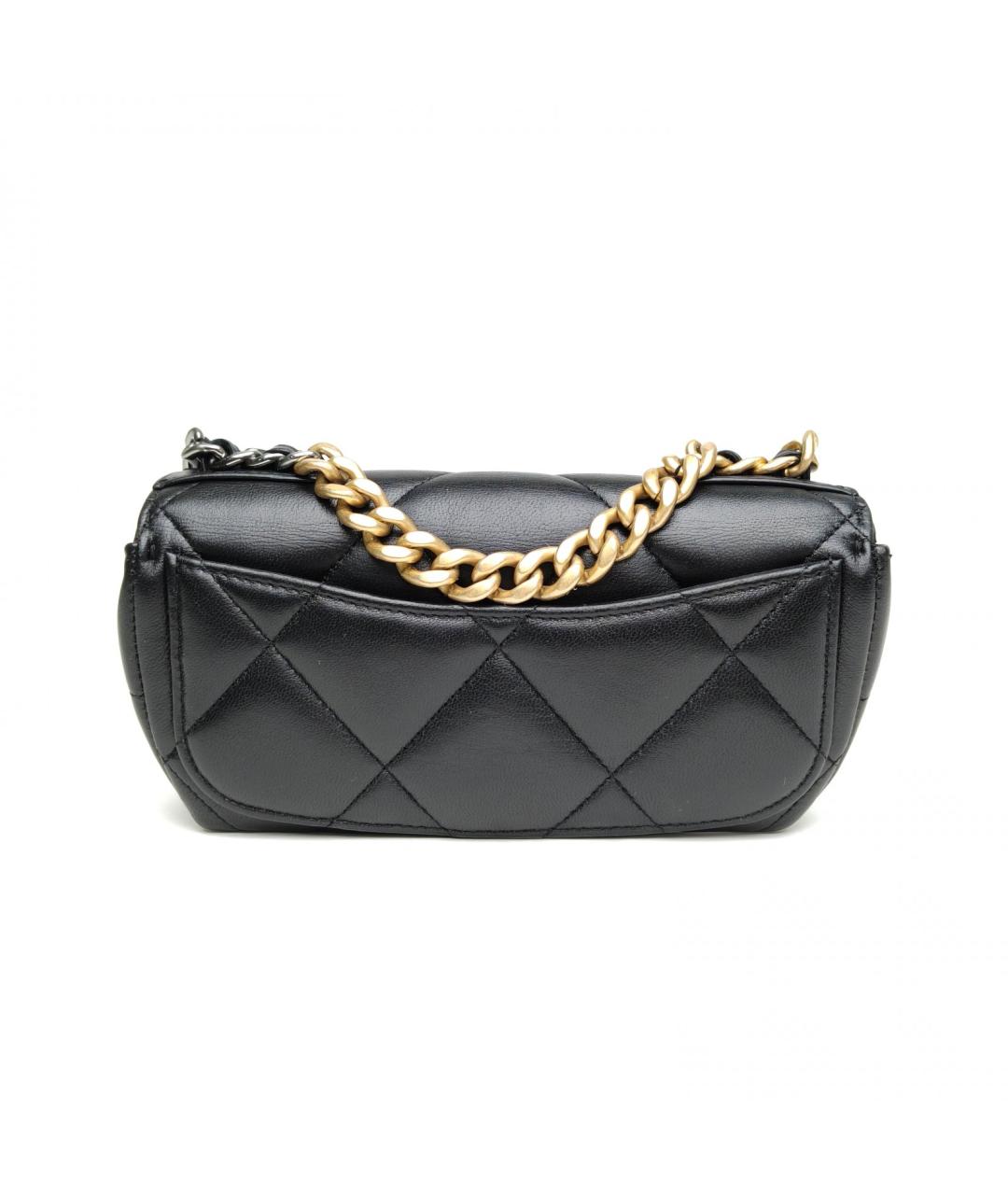 CHANEL Черная кожаная сумка через плечо, фото 4