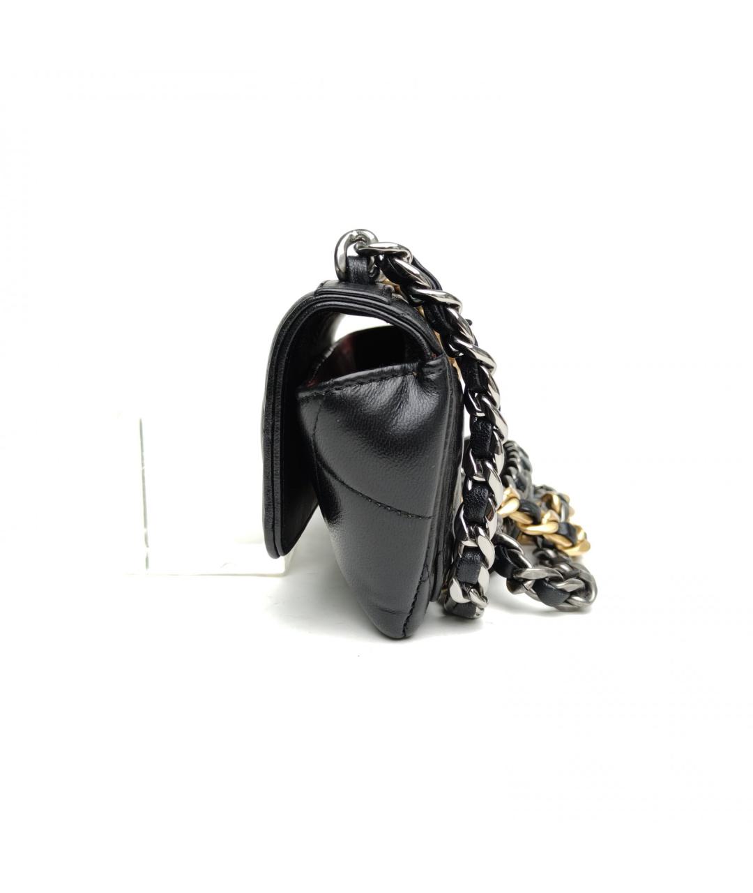 CHANEL Черная кожаная сумка через плечо, фото 3