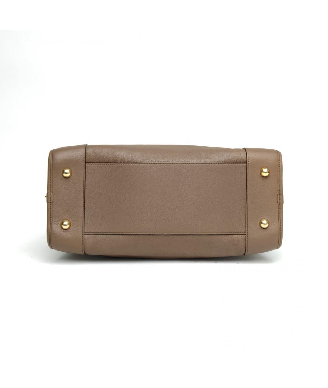 LOEWE Коричневая кожаная сумка через плечо, фото 7