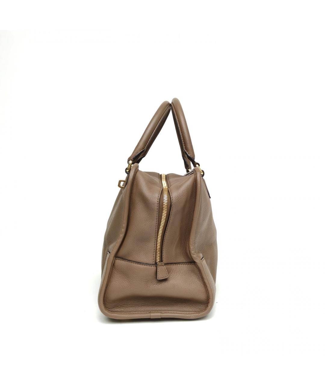 LOEWE Коричневая кожаная сумка через плечо, фото 3