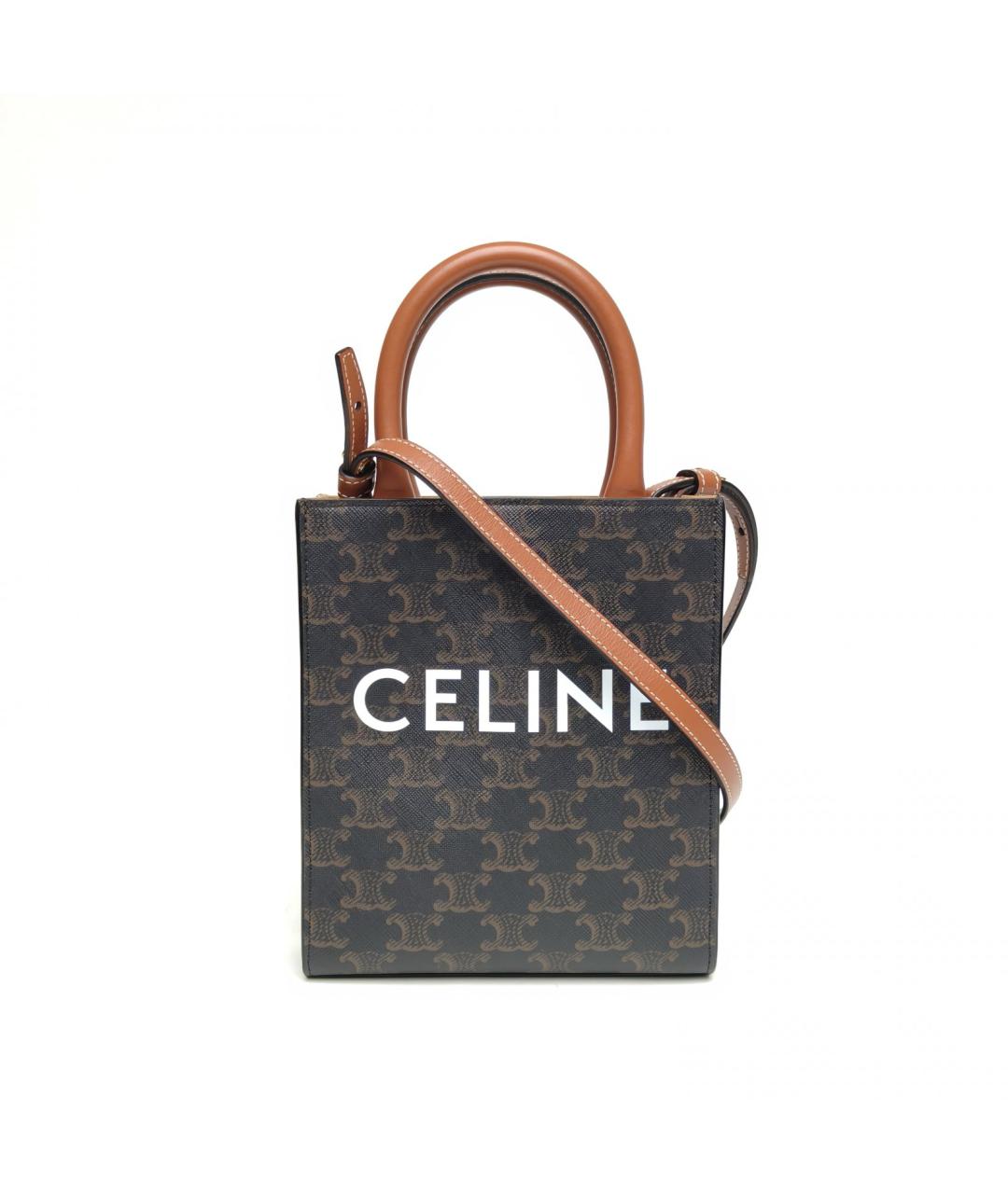 CELINE Коричневая сумка через плечо, фото 2