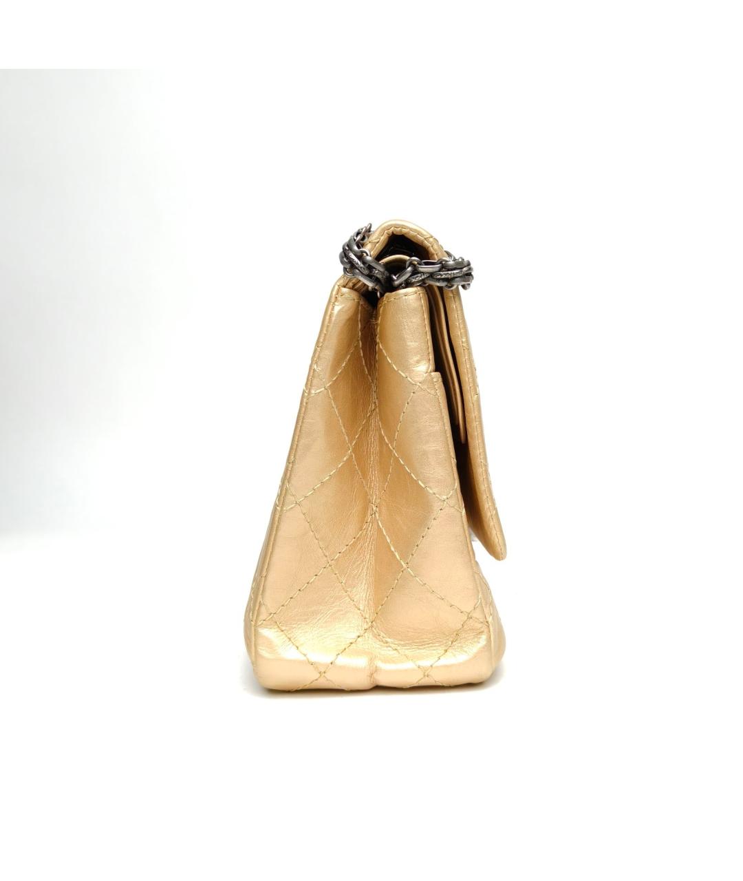 CHANEL Бежевая кожаная сумка через плечо, фото 3