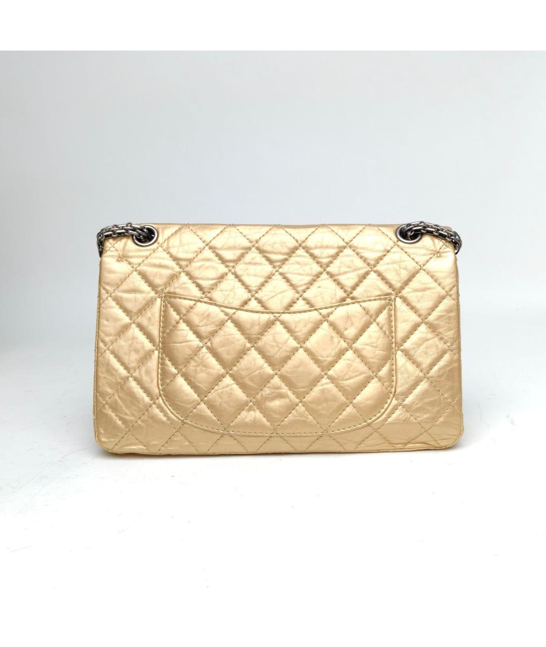 CHANEL Бежевая кожаная сумка через плечо, фото 4