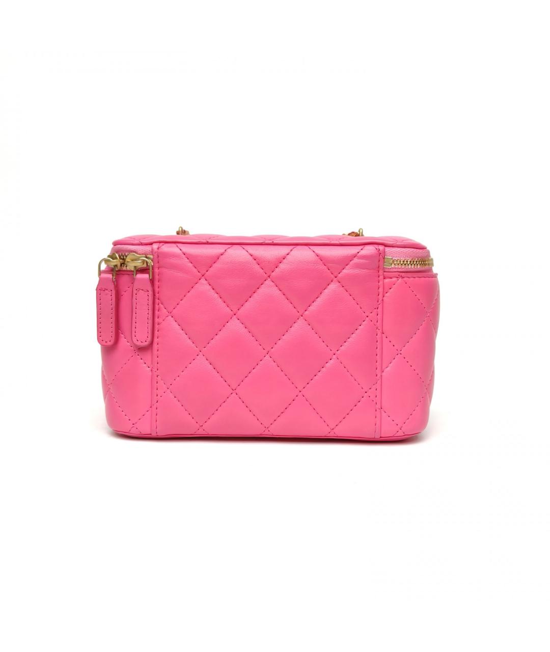 CHANEL Розовая кожаная сумка через плечо, фото 4