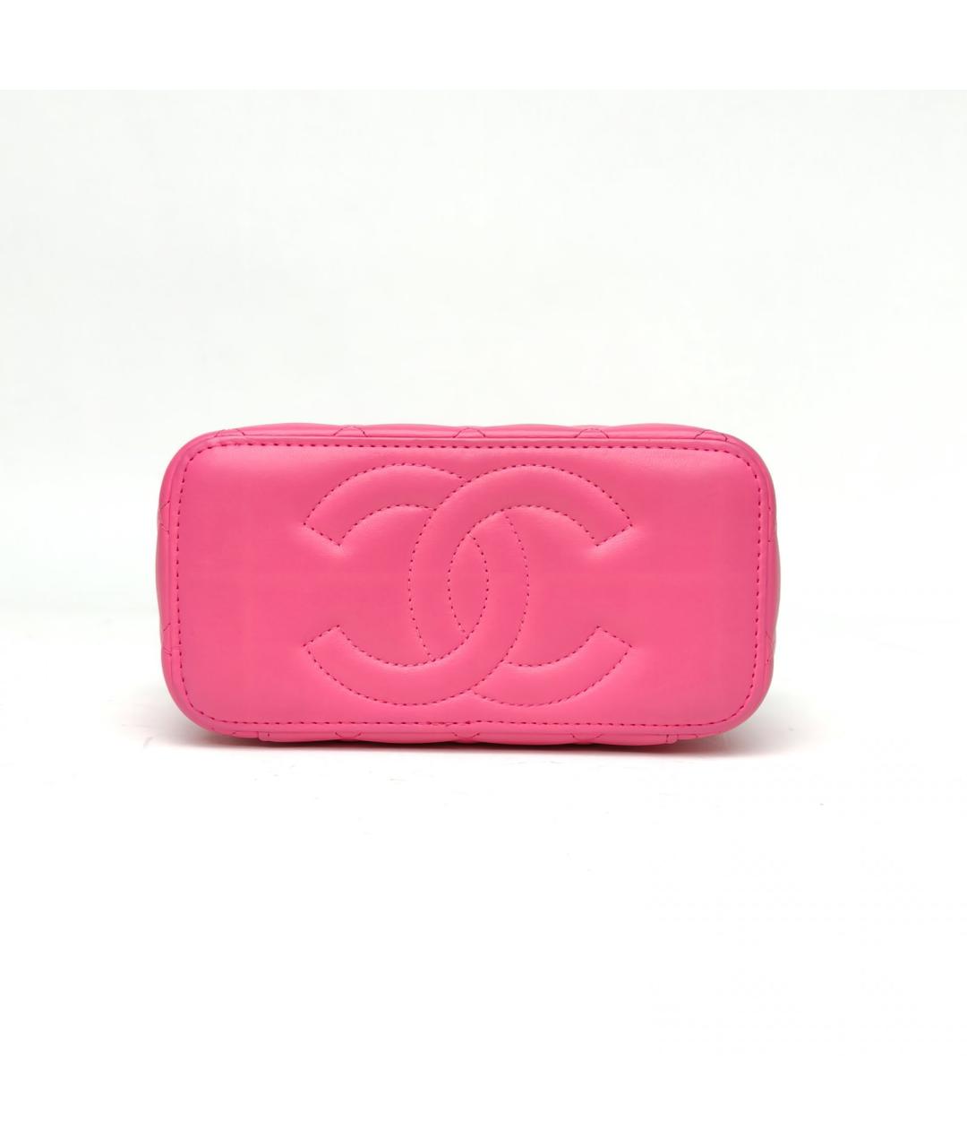 CHANEL Розовая кожаная сумка через плечо, фото 6