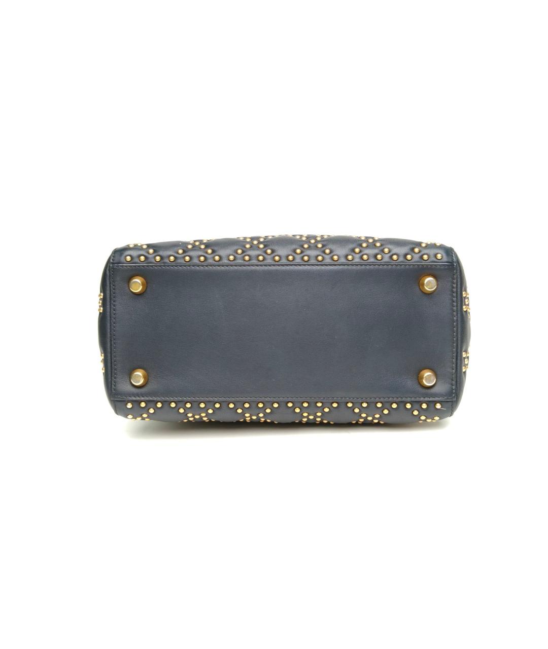 CHRISTIAN DIOR Черная кожаная сумка через плечо, фото 6