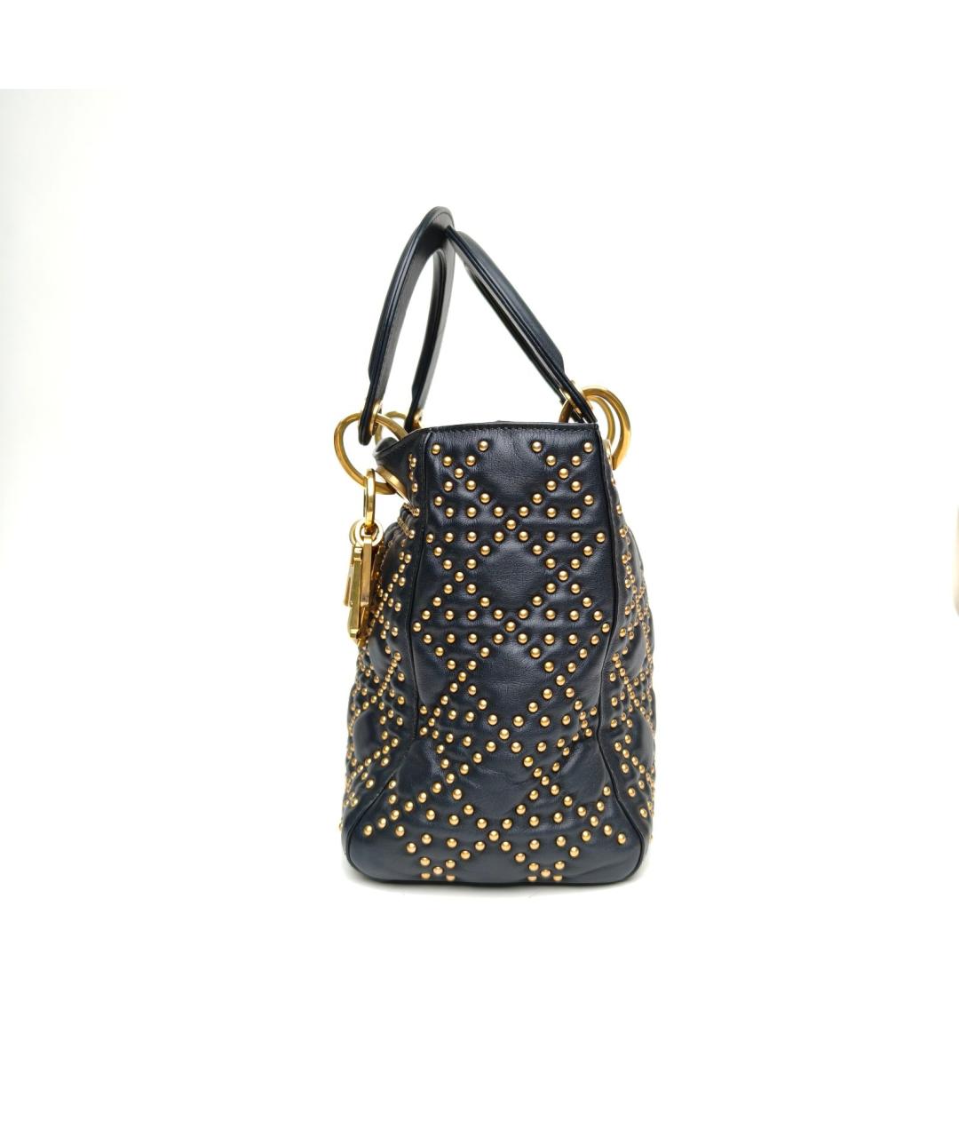 CHRISTIAN DIOR Черная кожаная сумка через плечо, фото 5