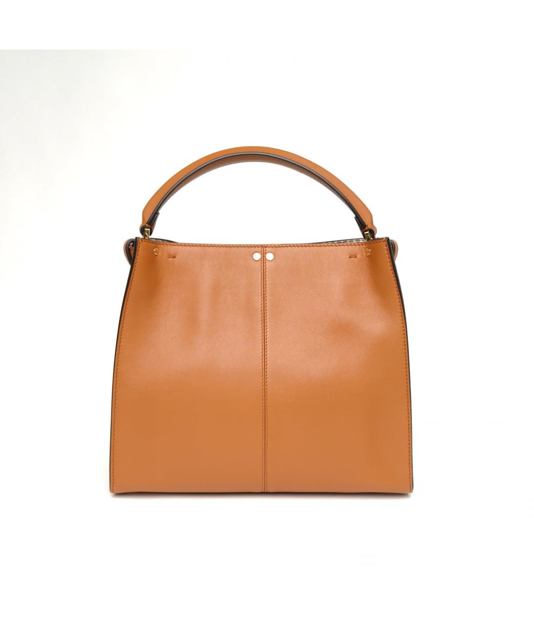 FENDI Коричневая кожаная сумка через плечо, фото 8