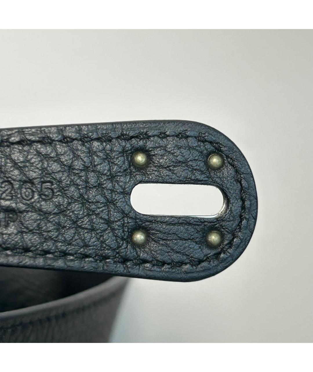 HERMES Черная кожаная сумка через плечо, фото 7