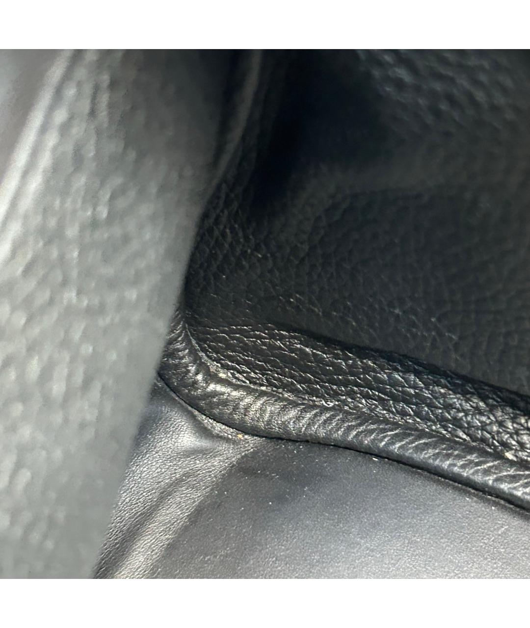 HERMES Черная кожаная сумка через плечо, фото 8