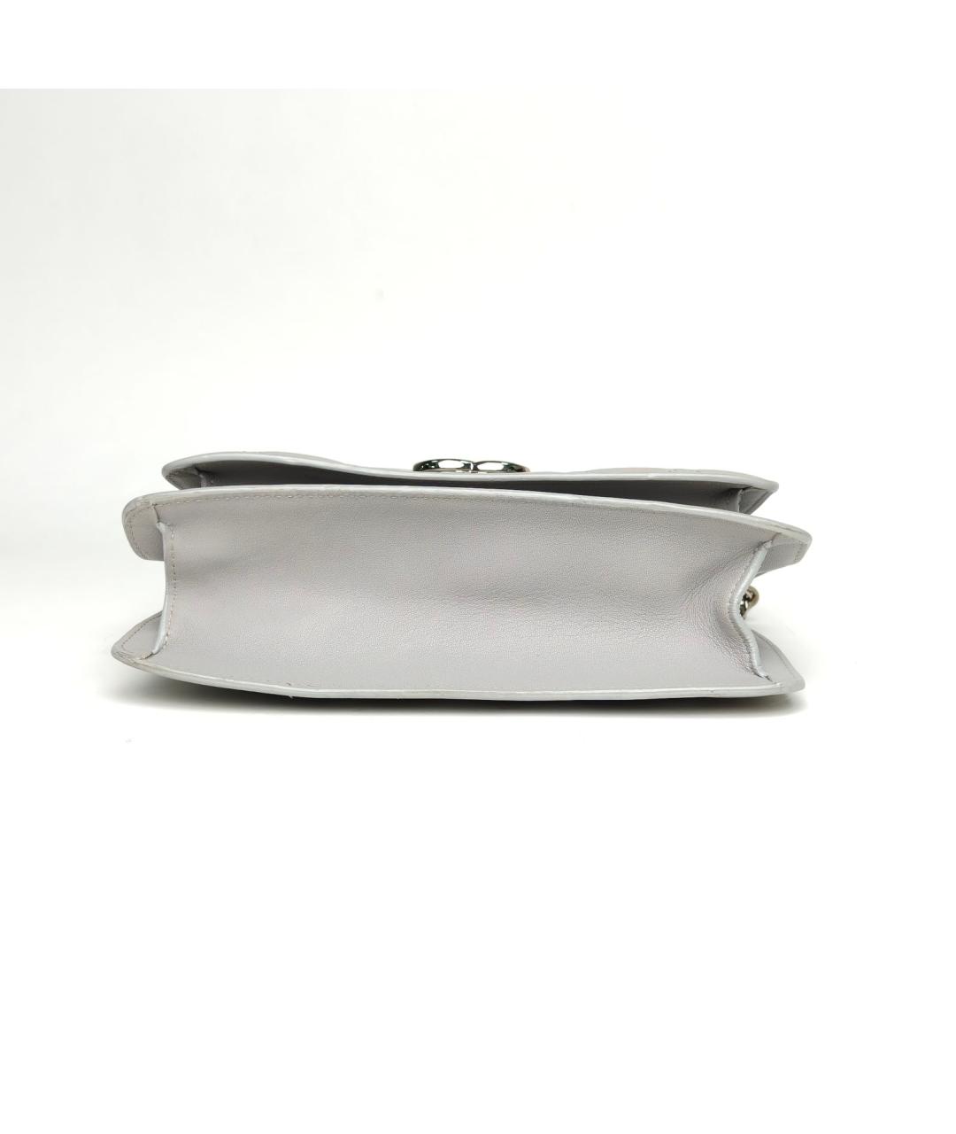 CHANEL Серая кожаная сумка через плечо, фото 6