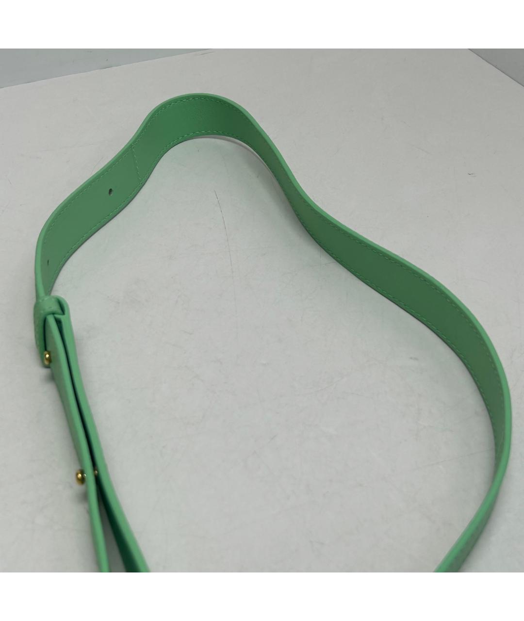 BOTTEGA VENETA Салатовая кожаная сумка через плечо, фото 9