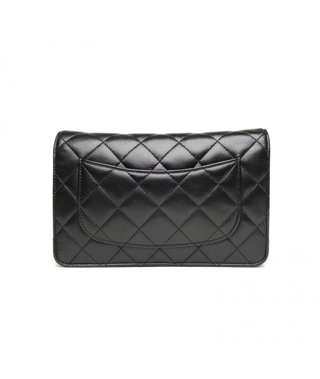 CHANEL Черная кожаная сумка через плечо, фото 4