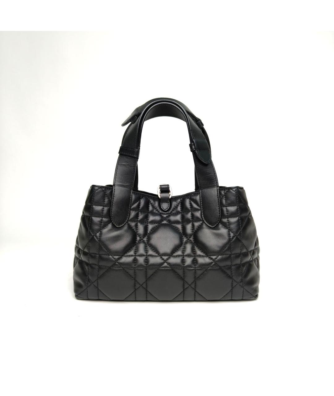 CHRISTIAN DIOR Черная кожаная сумка через плечо, фото 4