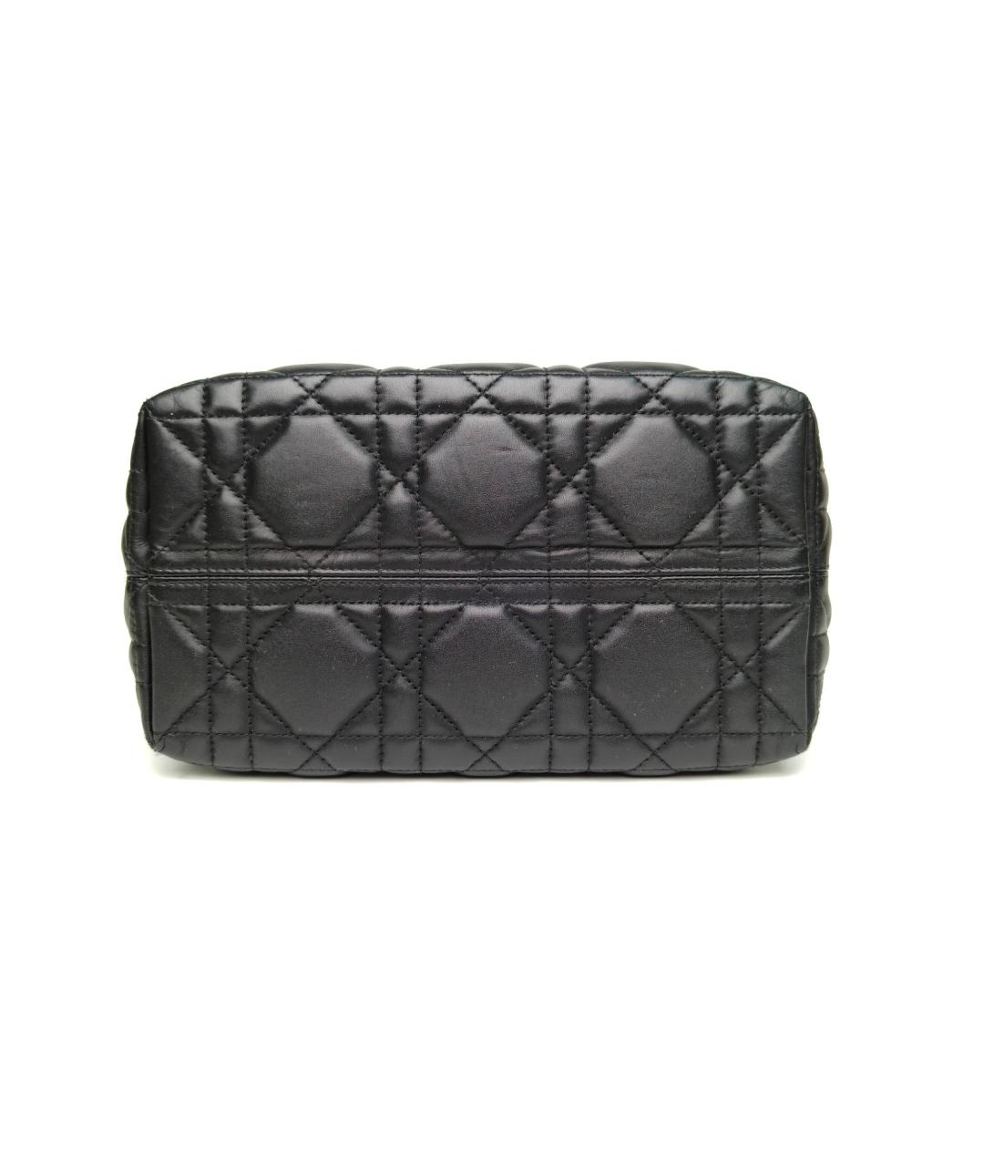 CHRISTIAN DIOR Черная кожаная сумка через плечо, фото 6