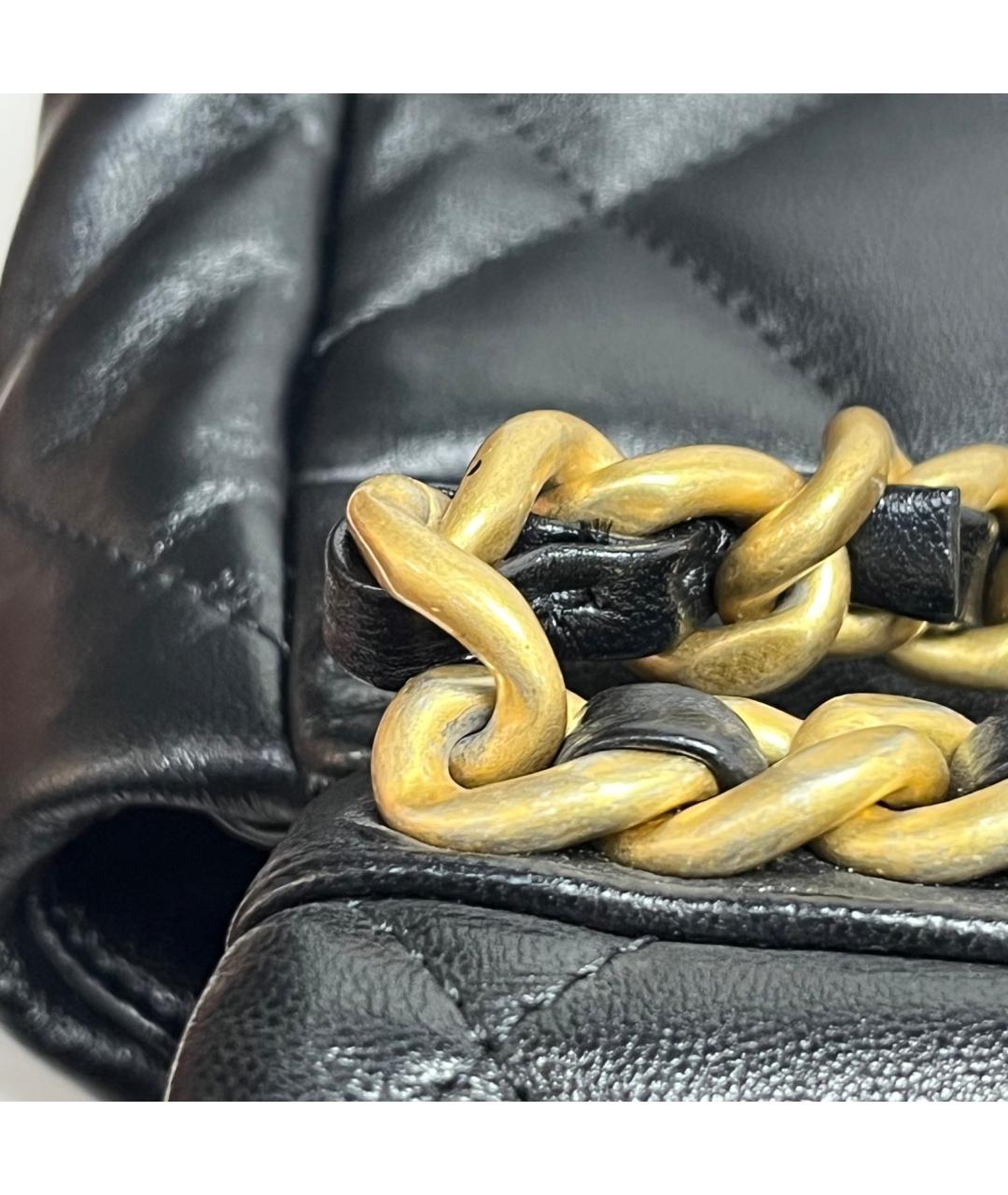 CHANEL Черная кожаная сумка через плечо, фото 3