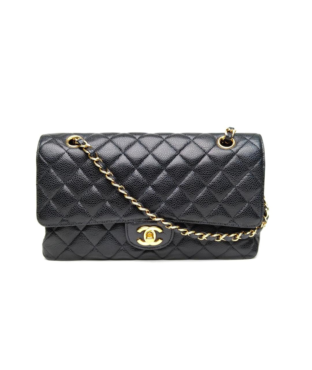 CHANEL Черная кожаная сумка через плечо, фото 2