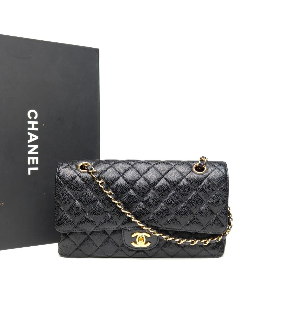 CHANEL Черная кожаная сумка через плечо, фото 9