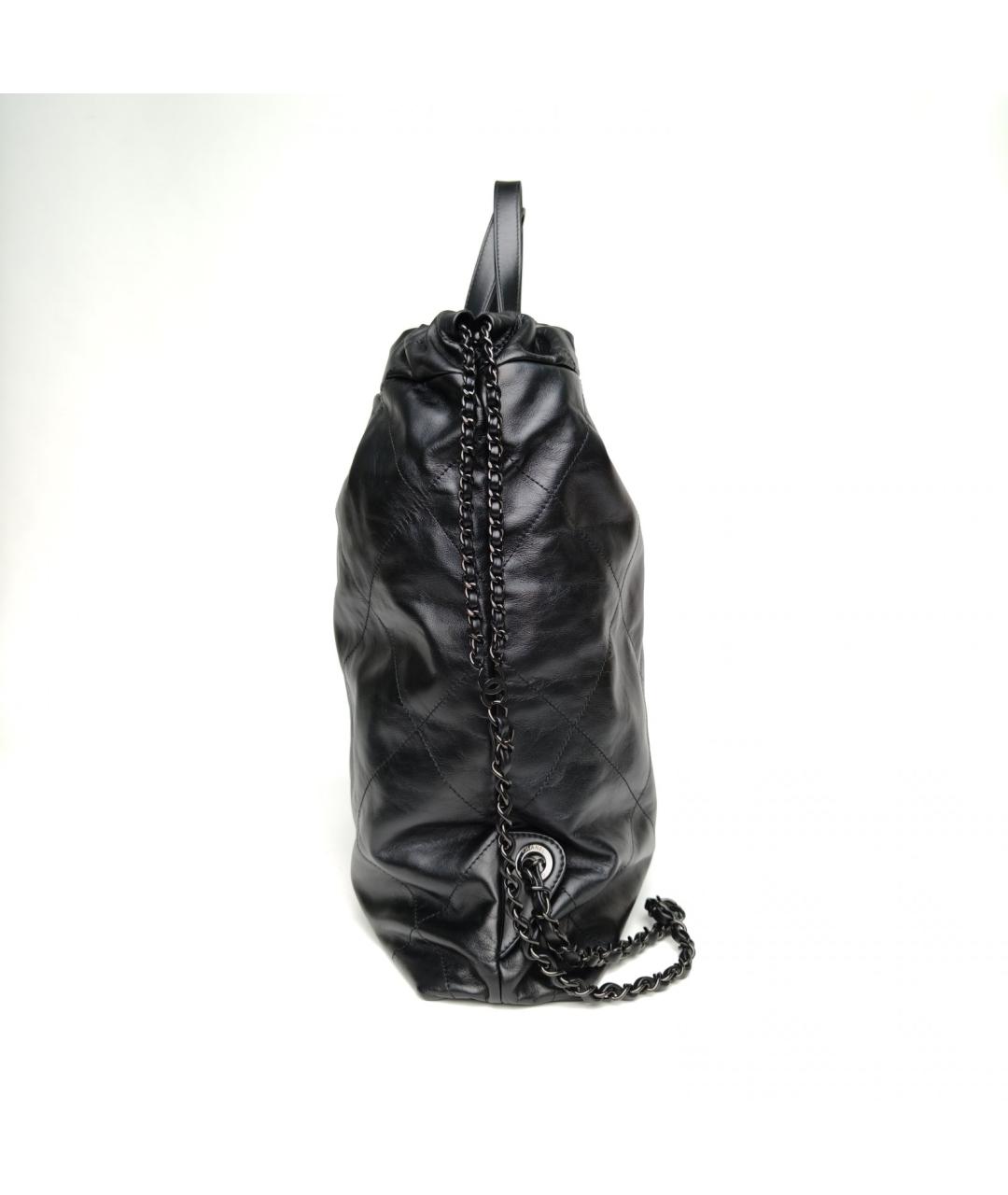 CHANEL Черный кожаный рюкзак, фото 3