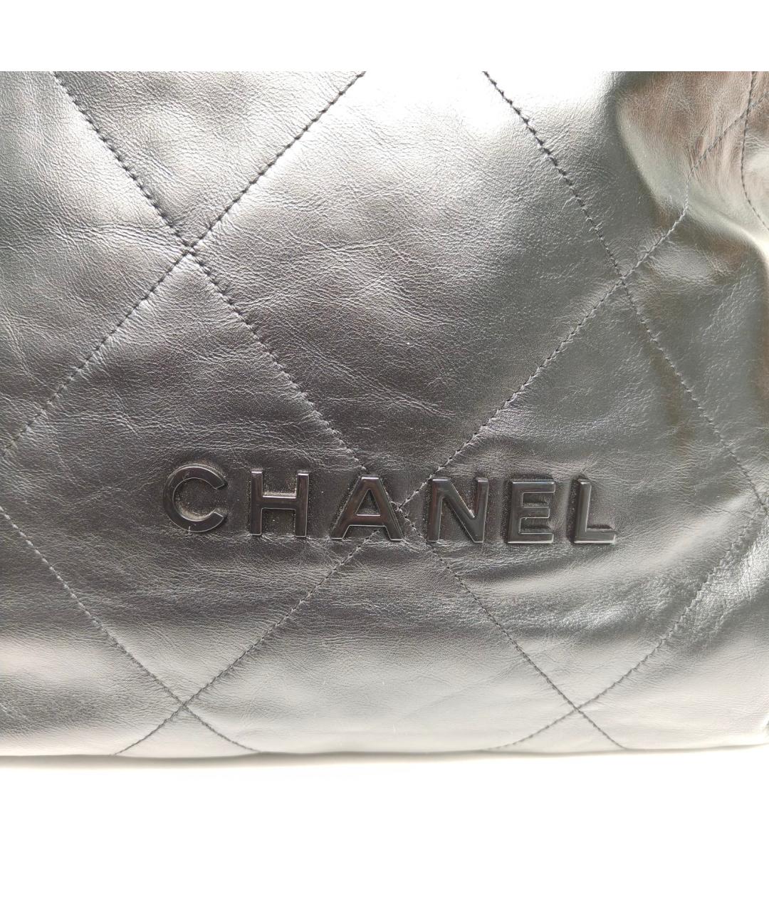 CHANEL Черный кожаный рюкзак, фото 7