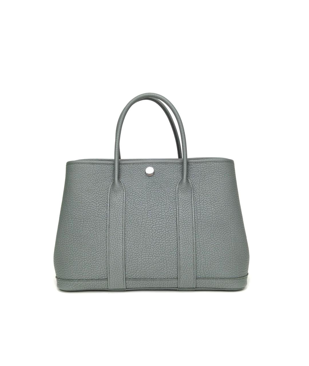 HERMES Серая кожаная сумка через плечо, фото 2