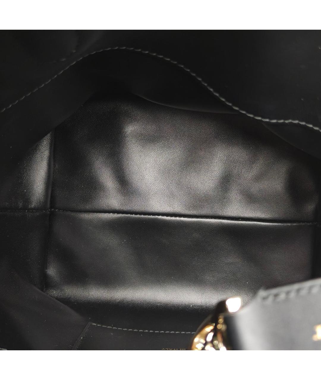 CHRISTIAN DIOR Черная кожаная сумка через плечо, фото 7
