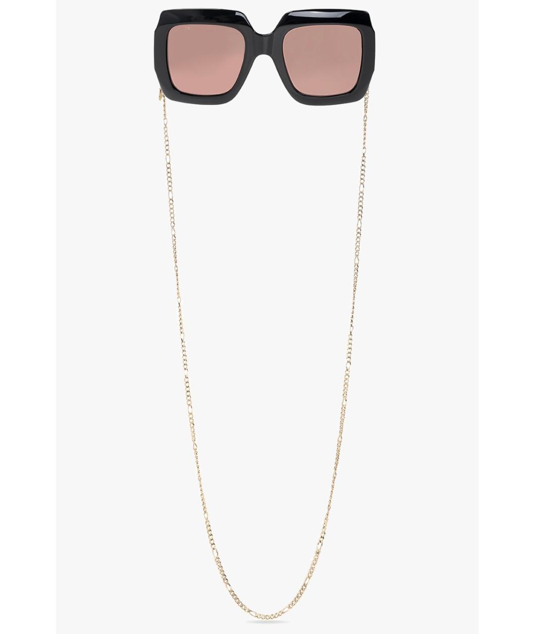 GUCCI Черные пластиковые солнцезащитные очки, фото 4